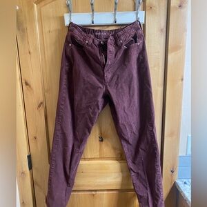 Burgundy Corduroy Pants